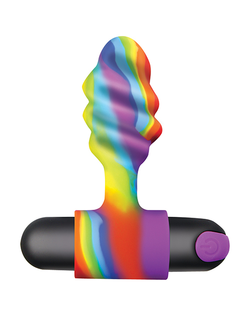Thumbnail for Bang! Vibrating Rainbow Butt Plug