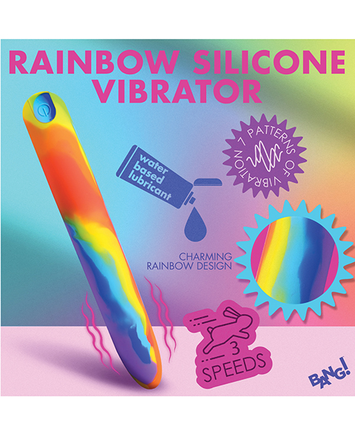 Thumbnail for Bang! Rainbow Silicone Vibrator
