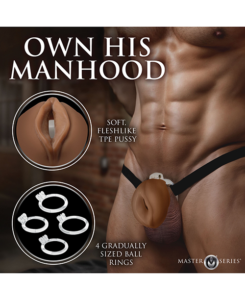 Thumbnail for Master Series Pussy Chastity Cage - Medium