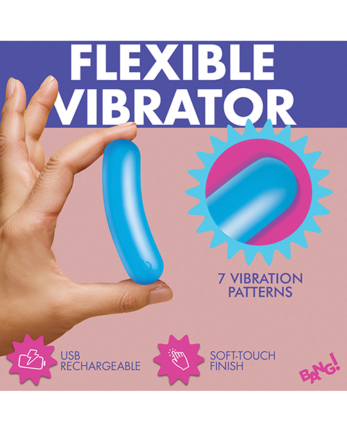 Thumbnail for Bang! Flexible Silicone Bullet - Blue