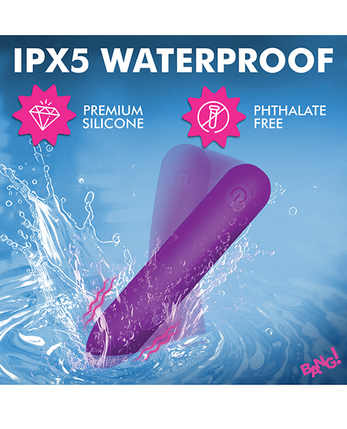 Thumbnail for Bang! Tapered Flexible Silicone Bullet - Purple