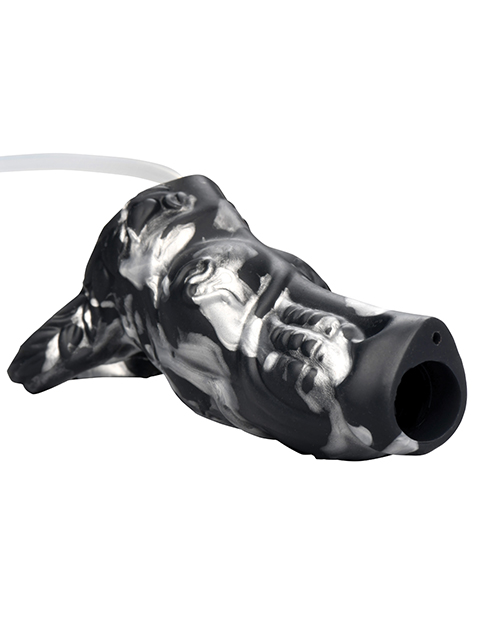 Thumbnail for Creature Cocks Night Prowler Squirting Silicone Penis Enhancer - Silver