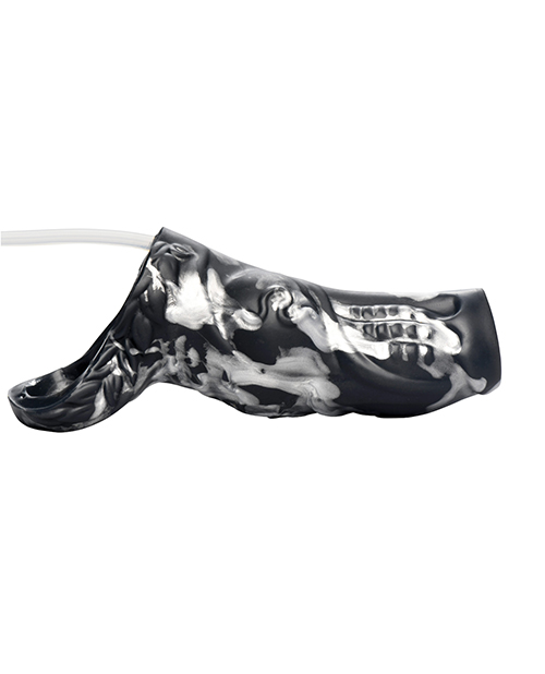 Thumbnail for Creature Cocks Night Prowler Squirting Silicone Penis Enhancer - Silver
