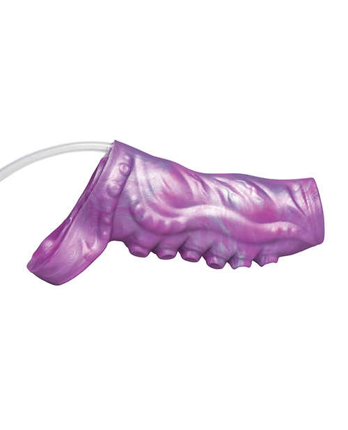 Thumbnail for Creature Cocks Tentacle Squirting Silicone Penis Enhancer - Purple