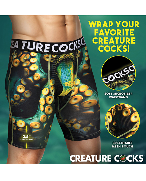 Thumbnail for Creature Cocks - Creature Wear Monstropus Tentacled Monster Boxer Shorts - SM