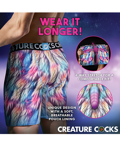 Thumbnail for Creature Cocks - Creature Wear Mystique Unicorn Boxer Shorts - SM