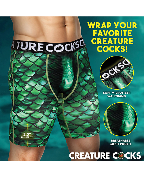 Thumbnail for Creature Cocks - Creature Wear Cockness Monster Lake Creature Boxer Shorts - MD