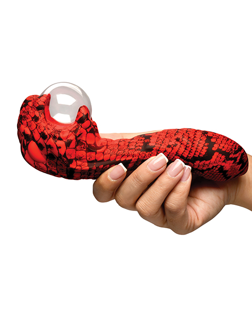 Thumbnail for Creature Cocks Cobra Scepter Plasma Vibrator - Red/Black