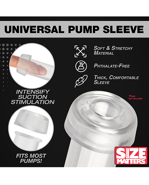 Thumbnail for Size Matters Universal Pump Sleeve - Clear