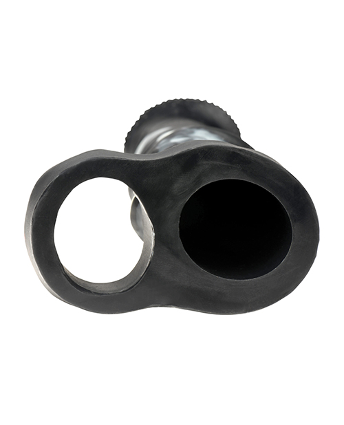 Thumbnail for Creature Cocks Stallion 1.5&quot; Silicone Penis Extension - Black/Silver - Extra Large