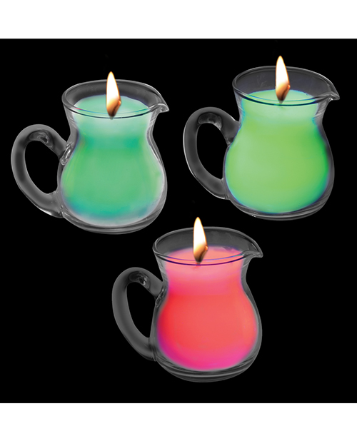 Thumbnail for Master Series UV Blacklight Reactive Drip Candle - Set of 3