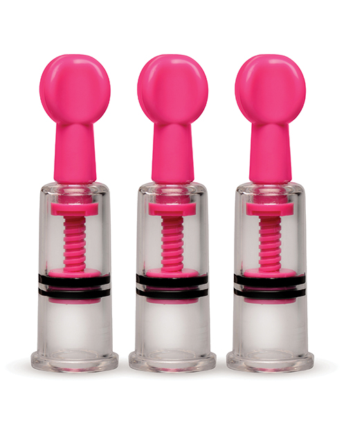 Thumbnail for Size Matters MAXtwist Clit &amp; Nipple Triple Sucker Set - Pink