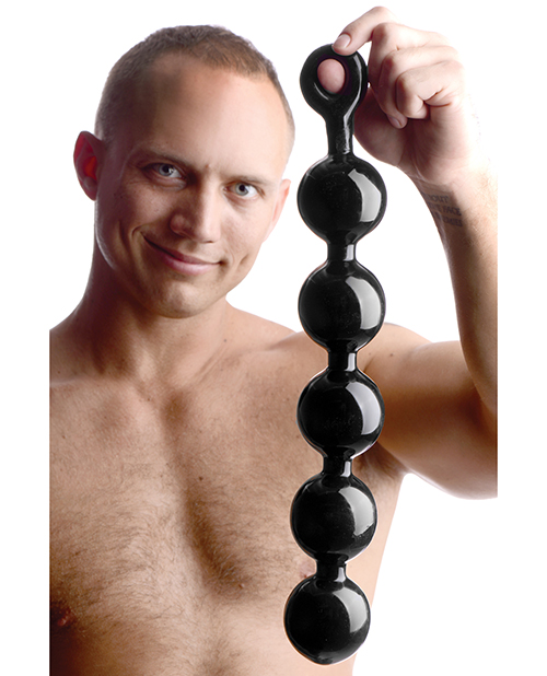 Thumbnail for Master Series Black Baller Anal Beads