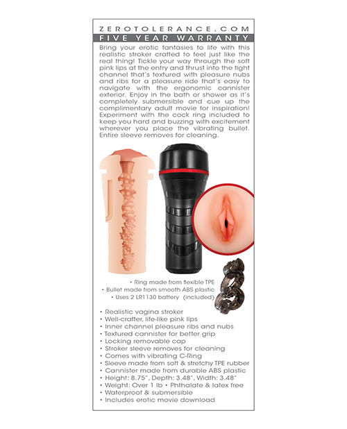 Thumbnail for Zero Tolerance Pop On the Go Stroker - Light